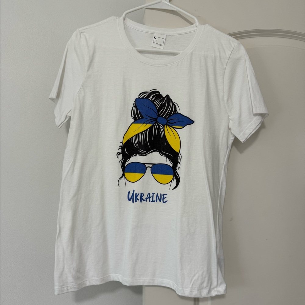 Ukraine Women’s White Tshirt